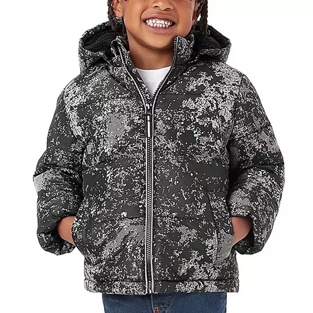 Member's Mark Toddler & Boys Wind Resistant Removable Hood Puffer Jacket